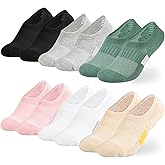 hakugoo No Show Socks Womens - Cotton Cushioned Low Cut Athletic Socks for Women Sports Running 3/6 Pairs