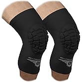 Bucwild Sports Volleyball Knee Pads | Padded Knee Compression Sleeves with Anti-Slip Grip & Flatten-Resistant Cushion | For Basketball, Volleyball, Wrestling & Training – 1 Pair (Black, XXS)