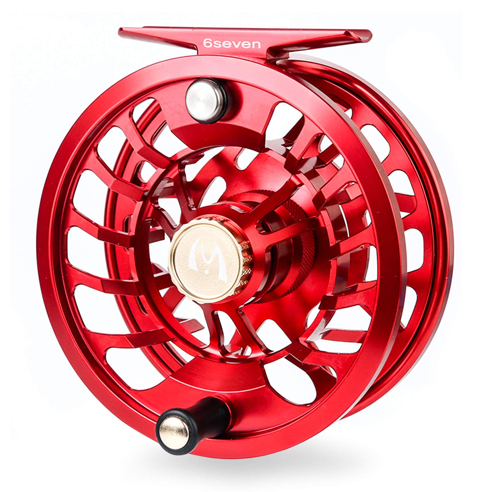 MAXIMUMCATCH Maxcatch Dunn Fly Reel Saltwater Waterproof Fly Fishing Reel Fully Sealed Drag 2-7wt (Vermilion Red, 2/4wt)