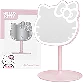 Get Trend Hello Kitty Sanrio LED Vanity Mirror with Lights for Women, Teens, Light Up Makeup Mirror for Desk, Room Decor, Kawaii Gifts for Women (Pink/Hello Kitty)