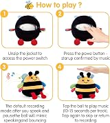 hahaland 4-in-1 Dancing Bee Baby Toy 6-12 Months Montessori Sensory view 5