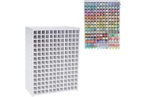 SANFURNEY Marker Pen Organizer Holder for 180 Markers, Craft Art Supply Storage Rack, Desktop Art Marker Pens Colored Pencils Holder Storage Case for Home Classroom Office