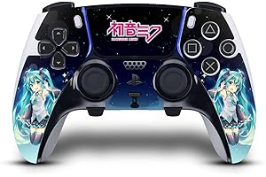 Head Case Designs Officially Licensed Hatsune Miku Night Sky Graphics Vinyl Sticker Gaming Skin Decal Cover Compatible With Sony PlayStation 5 PS5 DualSense Edge Controller