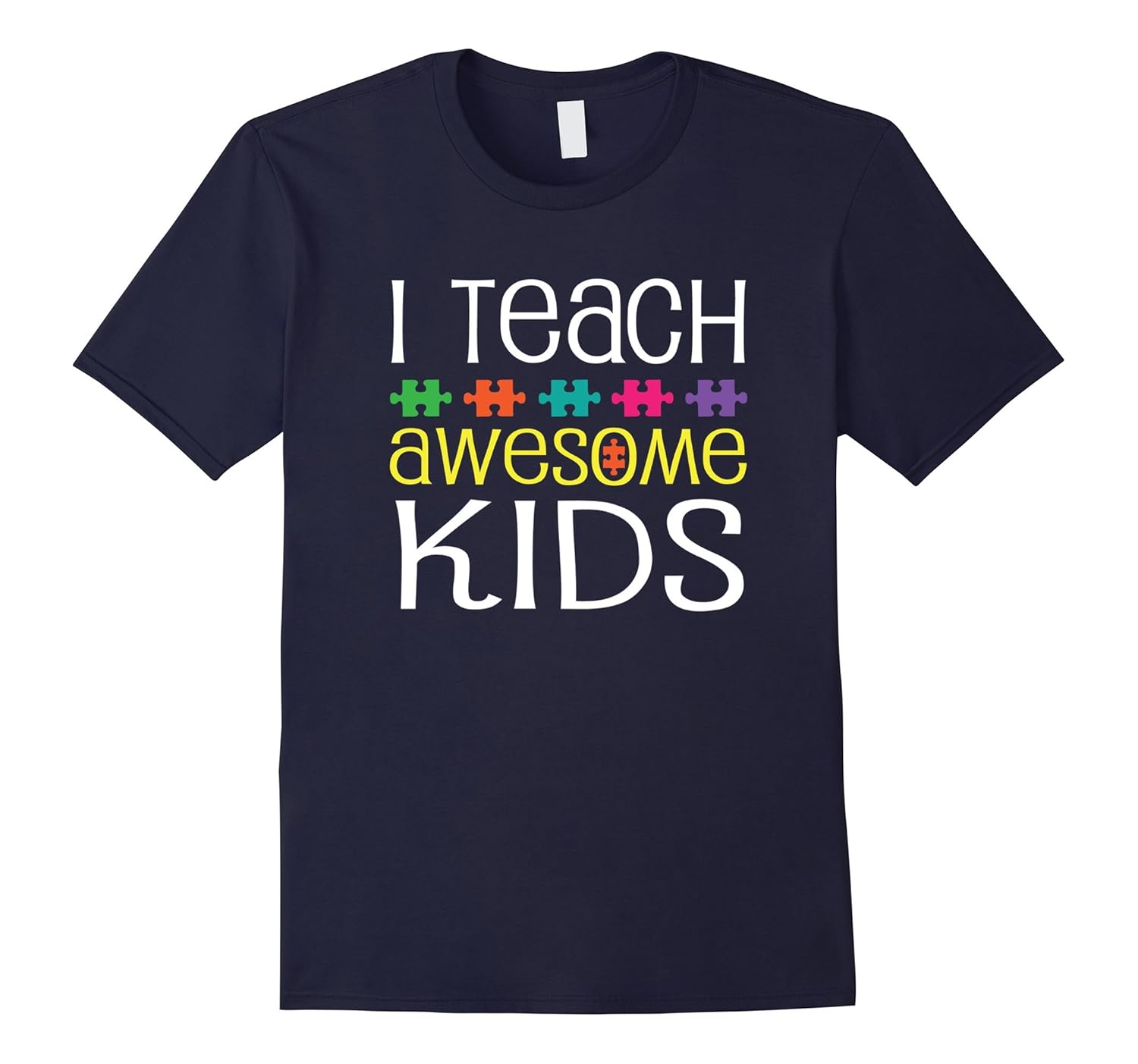 Autism Teacher T-shirt Special Education Puzzle Tee-ANZ