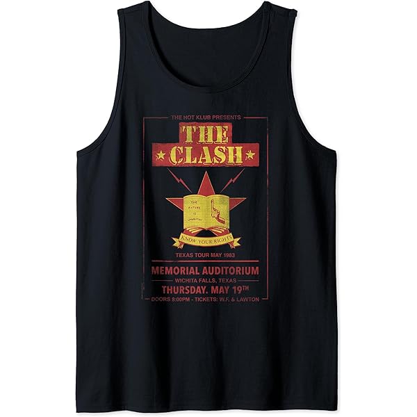 Amazon.com: The Clash - Circle Star Tank Top : Clothing