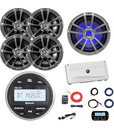 Amazon.com: JBL PRV-175 Marine Gauge Hole Mount USB Bluetooth AM