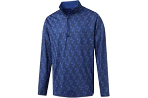 Rouen Quarter Zip Pullover Men Performance Dry Fit Mock Neck Brushed Casual Sports Golf Mens 1/4 Zip Pullover Sweatshirts