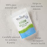 Westlab Epsom Salts 1kg Magnesium Sulfate Bath Salt Muscles Recovery view 2
