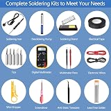 Tabiger 60W Soldering Kit with LCD Multimeter, 5 Tips, Stand & Soldering Tools view 6