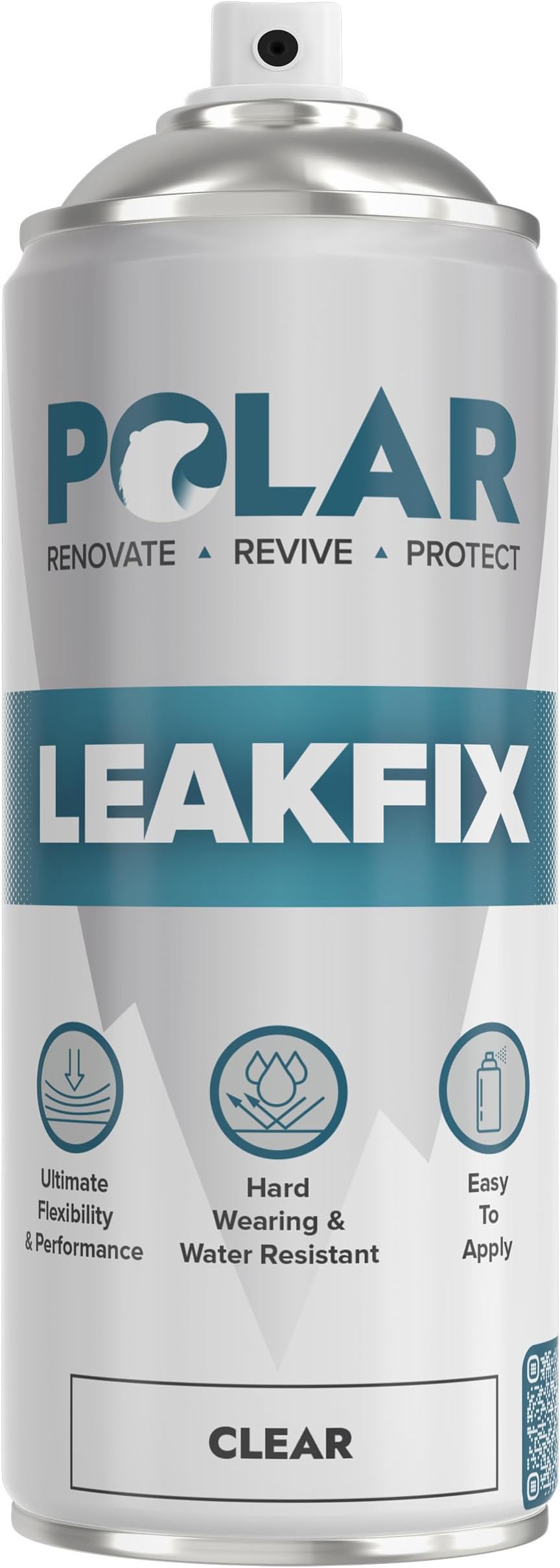 Polar Leak Fix Spray 400ml Clear Roof Gutter Pipe Instant Waterproof Sealant