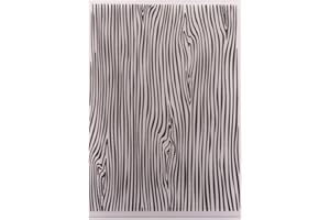 WOOYANGFUN Welcome to Joyful Home 1PC Wooden Background Embossing Folder for Card Making Floral DIY Plastic Scrapbooking Photo Album Card Paper DIY Craft Decoration Template Mold