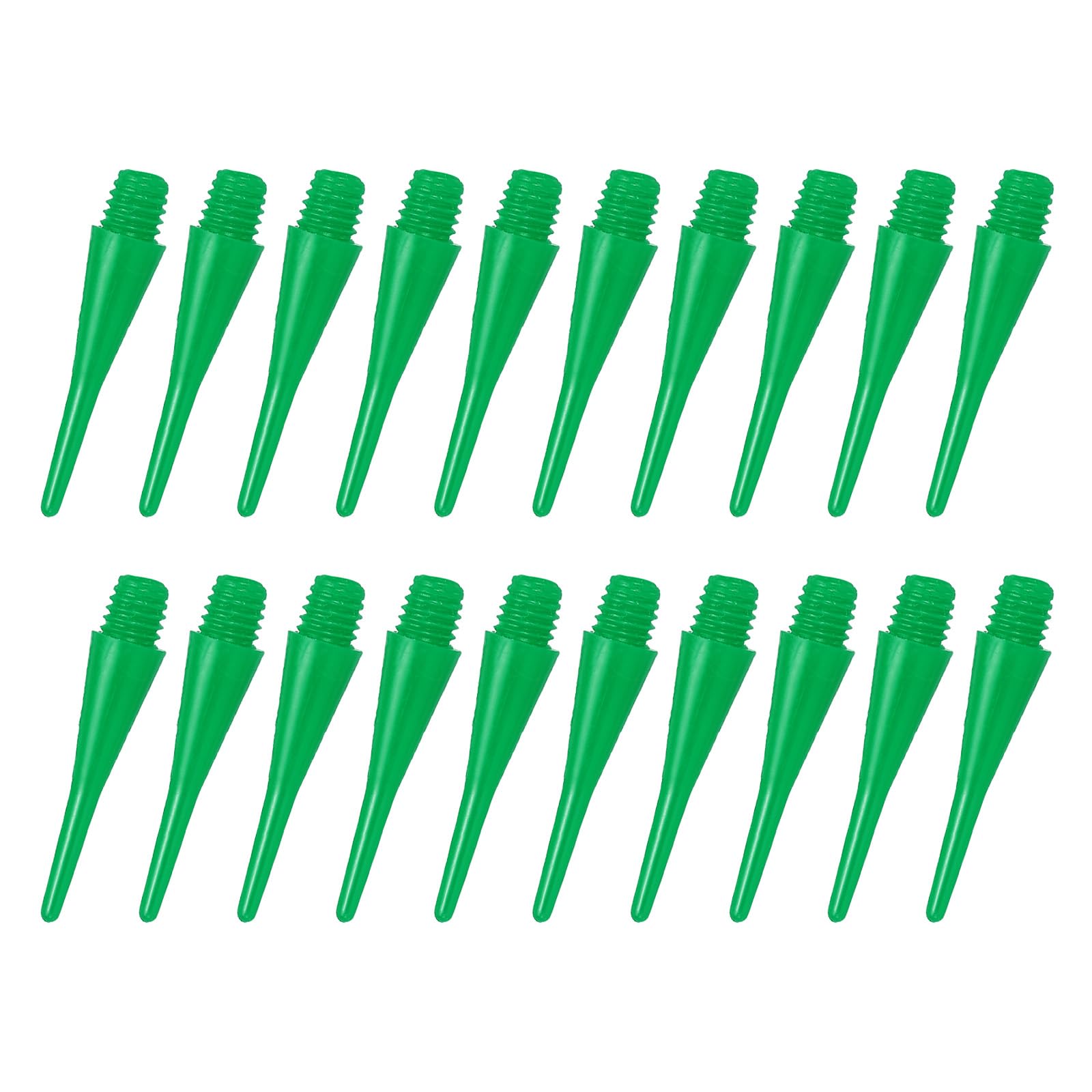 YOKIVE 150 Pcs Plastic Dart Tips, Game 2BA Thread Soft Darts Tips Replacements| Indoor Outdoor Play (Green)