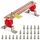 12" Heavy-Duty Copper Bus Bar,Multipurpose Ground