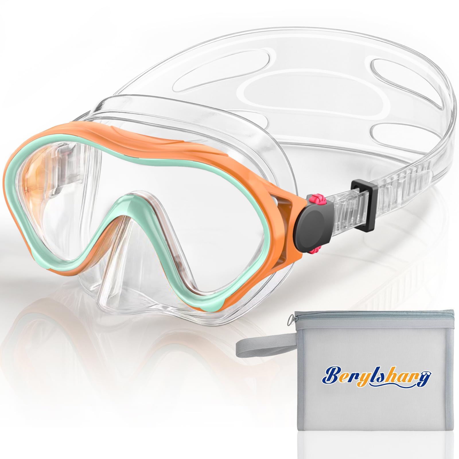 Photo 1 of Kids Swim Goggles with Nose Cover -Diving Mask Leak-Proof Design for Boys Girls Ages 5-15 | Anti-Fog & UV Protection Swimming Glasses