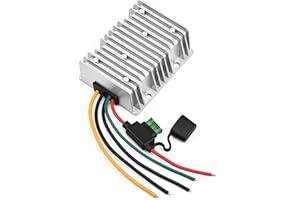 KLNUOXJ Acc Control 30A 360W DC 24V 48V 36V to 12V Step Down Converter Volt Golf Cart Voltage Reducer Regulator Buck Transformer Waterproof with Fuse