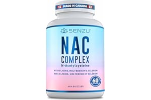 NEW! Premium NAC Complex 600 mg N-Acetyl-L-Cysteine with Glycine, Selenium & Molybdenum – Antioxidant Support for Glutathione
