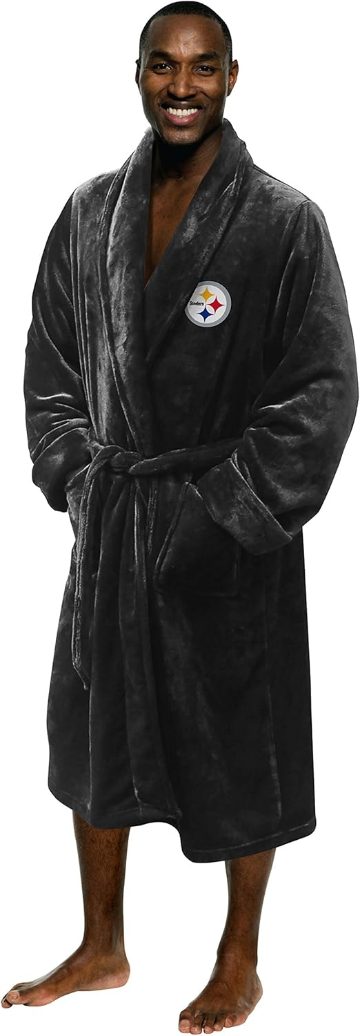 Officially Licensed NFL Men's Silk Touch Lounge Robe: Clothing