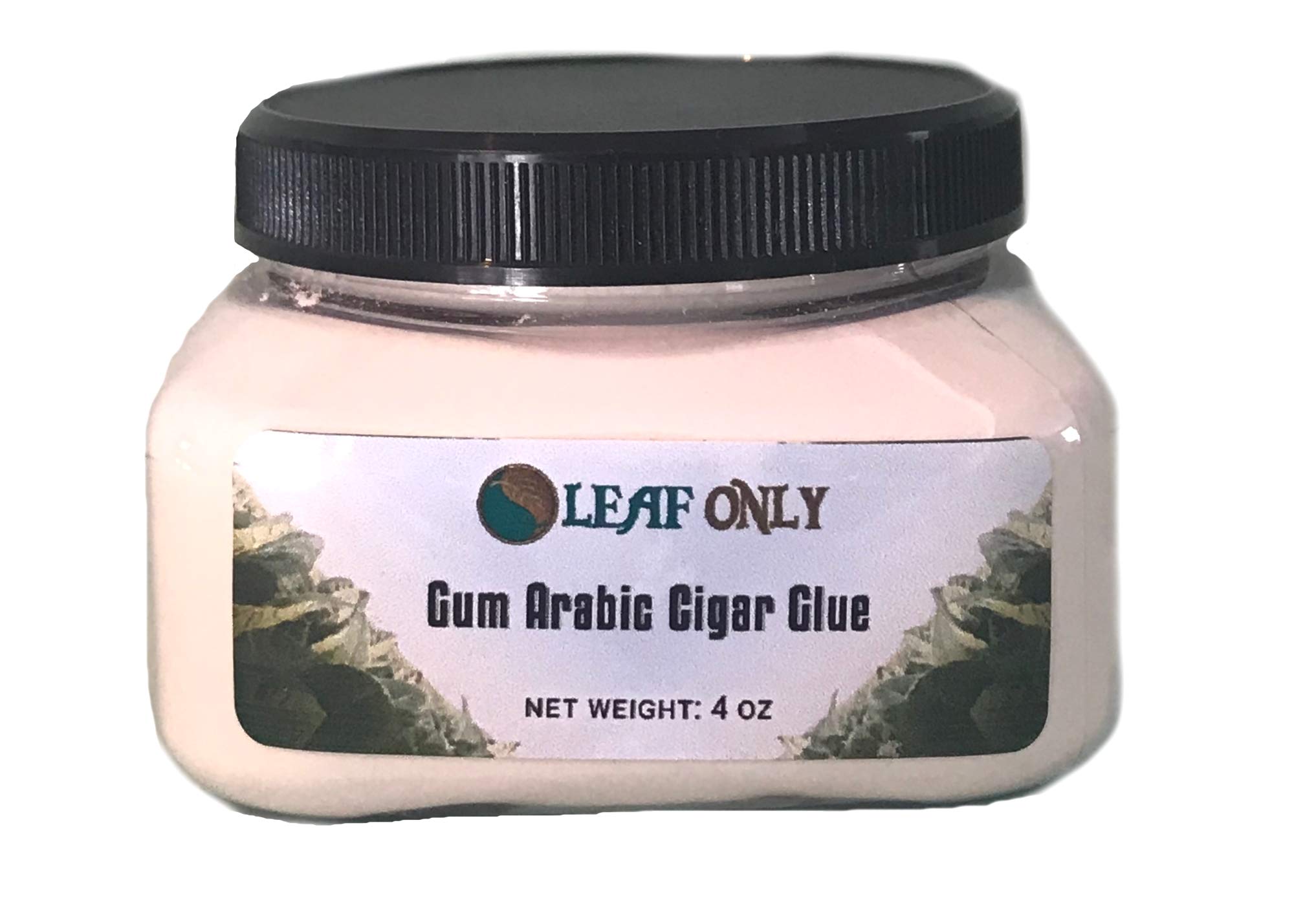 Gum Arabic Cigar Glue for Rolling and Repair - Plant-Based Food & Smoke Safe Adhesive Natural Powder (4oz)