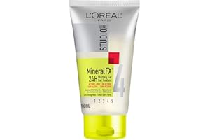 L'Oreal Paris Studio Line Hair Gel, Mineralfx 24h Extra Strong Hold Melting Gel, Hair Paste for Men, Natural Look, Enriched w