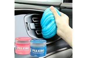 PULIDIKI Car Cleaning Gel for Car Detailing Kits Car Putty Auto Detailing Tools Car Interior Cleaner Car Cleaning Slime Car Accessories Keyboard Cleaner Blue Pink (2Pack)