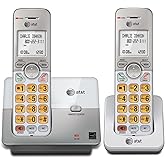 AT&T EL51203 2 Handset DECT 6.0 Cordless Home Phone Full-Duplex Handset Speakerphone, Backlit Display, Lighted Keypad, Caller