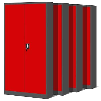 Inconnu Set Of 4 Metal File Cabinet Steel Case Steel Universal