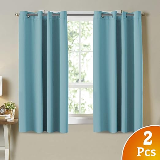 Amazon Com Turquoize Bedroom Curtains Blackout Draperies Grommet