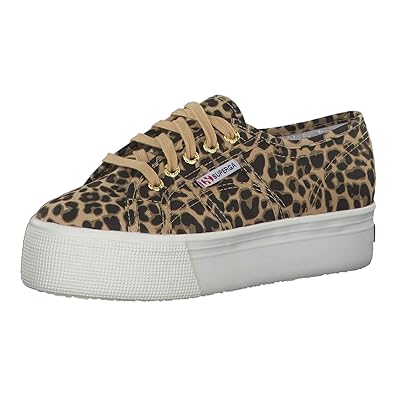 superga animal print trainers