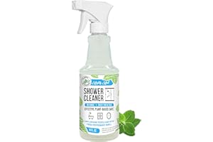 Mighty Mint Shower Cleaner, No-Rinse, No-Scrub, Daily Spray for Glass, Tile, Grout, Fresh Peppermint Scent, 16oz