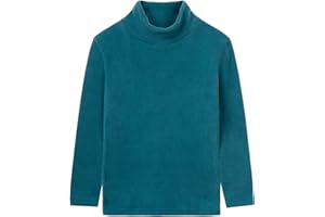 LittleSpring Unisex Boys Girls Polar Fleece Shirt Base Turtleneck Top (2-14 Years)