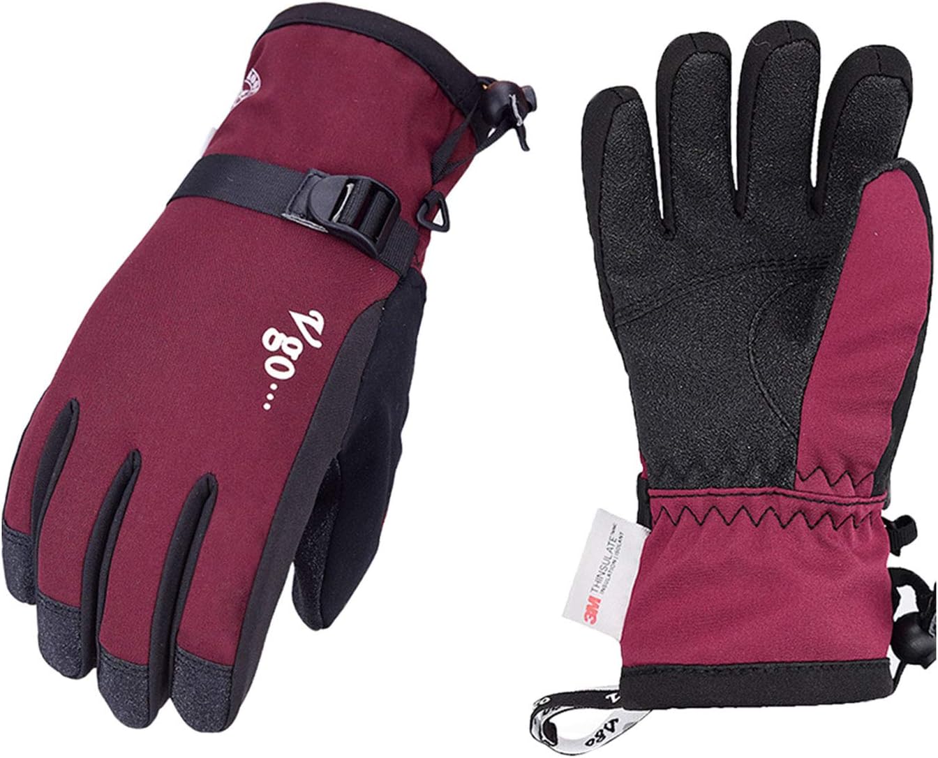 Vgo 2Pair 20℃/4℉ or Above 3M Thinsulate G80 Lined Women's Skiing