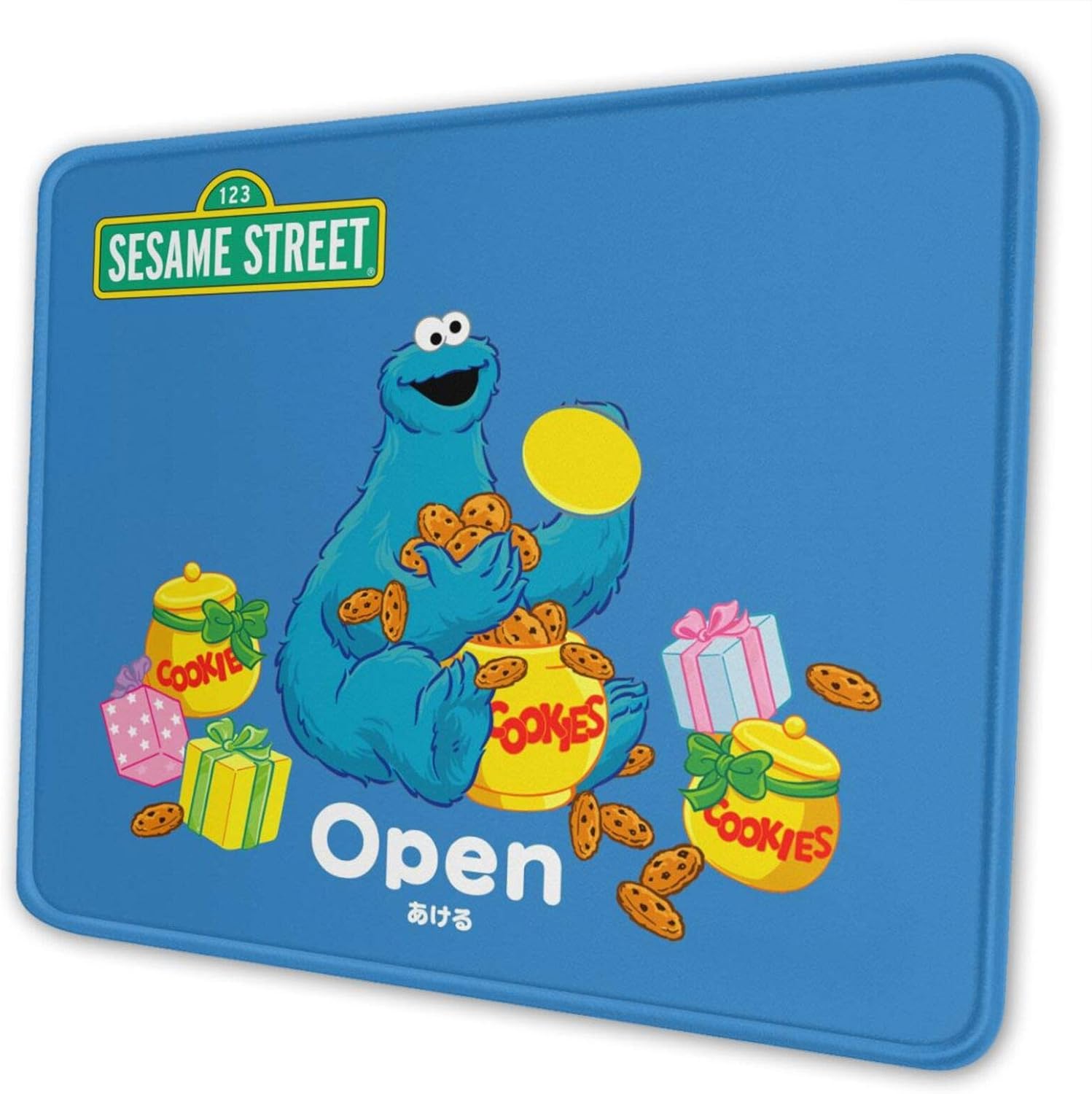 GekhHaon Sesame Stree-Cookie Monster Customized Non-Slip Rubber Base Mouse Pads for Computers Laptop Office Desk Accessories7.9 x 9.5 in