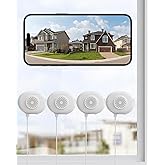 ZOSI 4 x C680 2K Window Security Camera with Full Color Night Vision, 3MP Indoor Plug-in WiFi Camera for Home Security, Human Vehicle Detection, 2.4/5GHz WiFi, 24/7 Recording, Easy & Quick Install