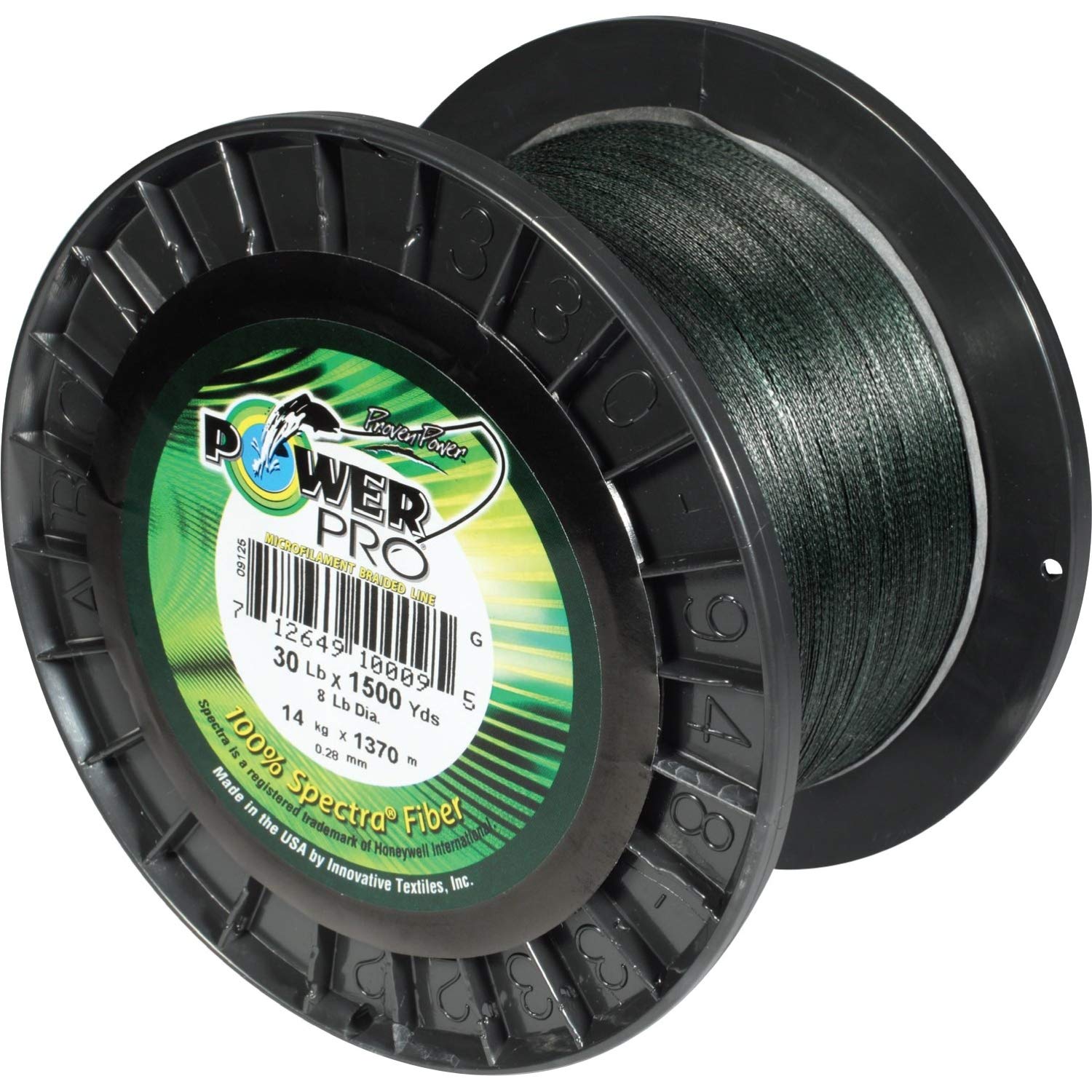 Photo 1 of PowerPro Braided Fishing Line - Moss_Green - 80lb - 500yd/455m (21100800500E)