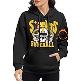 Football Sweatshirt Women Game Day Sweatshirts Football Team Fans Pullover Hoodie Long Sleeve Tops