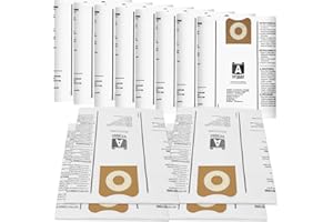 12 Pack VF3502 Vacuum Bags Compatible with Rigid Shop Vac Bags 12-16 Gallon Wet Dry Vacuums, Replacement Dust Filter Bags for