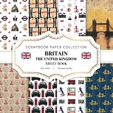 Britain Scrapbook Paper Collection: 20 Double-Sided Sheets, 8.5 x 8.5 Travel Craft Paper for Scrapbooking, Junk Journaling, Crafting, and More