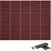 NEWCOMDIGI 150pcs Self Adhesive Match Striker Paper Pre-Cut 21x27cm | Brown Match Striker Strips for Camping Emergency Fire Starter Striker Paper for Candles Matches Box Jars Fireplace