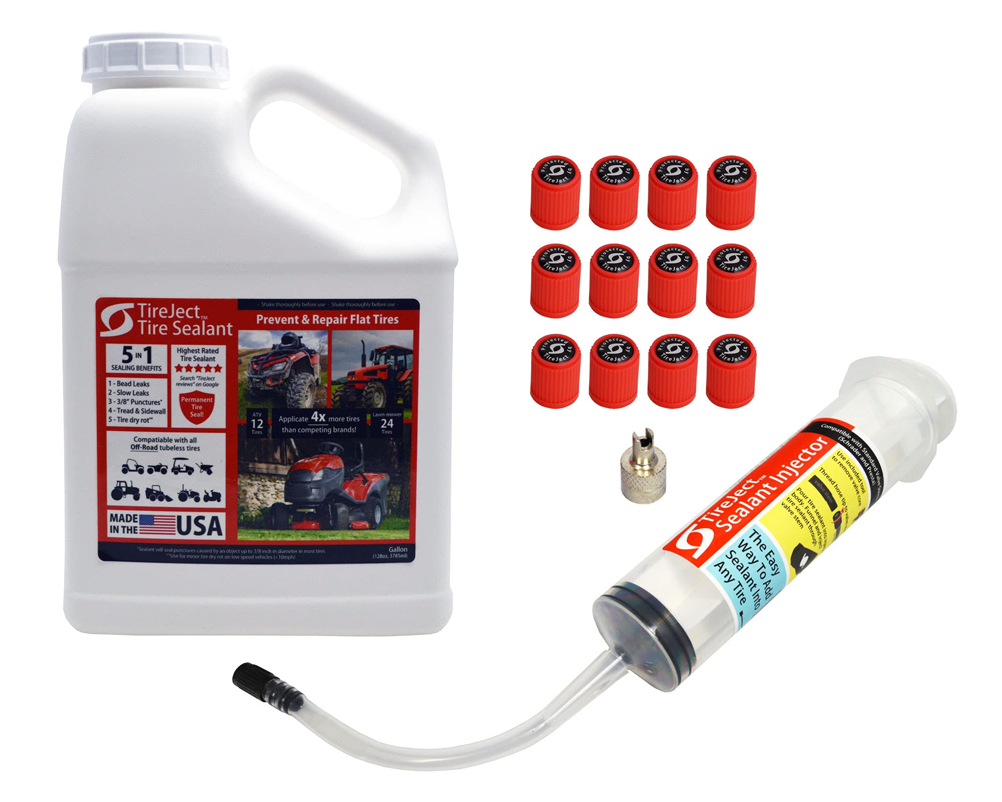 TireJect 5-in-1 Off-Road Tire Sealant - Gallon Kit