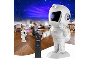 XIAOER Astronaut Galaxy Star Projector Night Light for Ceiling Bedroom Starlight Space Nebula Sky Star Lamp Projector with Timer Remote Christma Birthday Halloween Gifts for Kids Boy Teen Baby Toddler