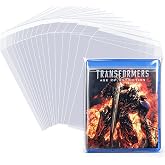 14 mm Blu-Ray Resealable Sleeves, Steelbook Protective Sleeves- Compatible with Blu-Ray, and HD-DVD, Pack of 100
