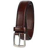 Haggar mens Leather Dress Belt for Suits and Pants - Classic, Formal, Business, Work