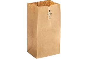 DURO BAGS Kraft Paper Bags FSC - MADE IN USA (500ct, 4 lb)