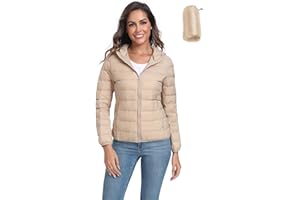 Valennia Women's Short Down Coat Packable Puffer Jacket With Hooded Winter Ultra Light Outerwear