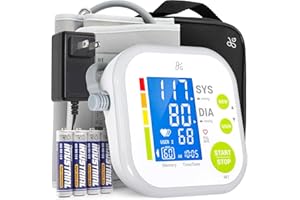 Greater Goods Blood Pressure Monitor - Complete BP Machine Kit with Wall Adapter and Premium Comfort Cuff, Designed in St. Louis
