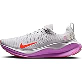 Nike InfinityRN 4 Men's Road Running Shoes (DR2665-011, Vast Grey/Hyper Violet/Bright Crimson) Size 8