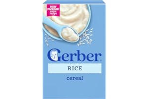GERBER CEREAL FOR BABY Infant Dry Cereal Rice 1ST FOODS Non GMO Rice 5x8oz