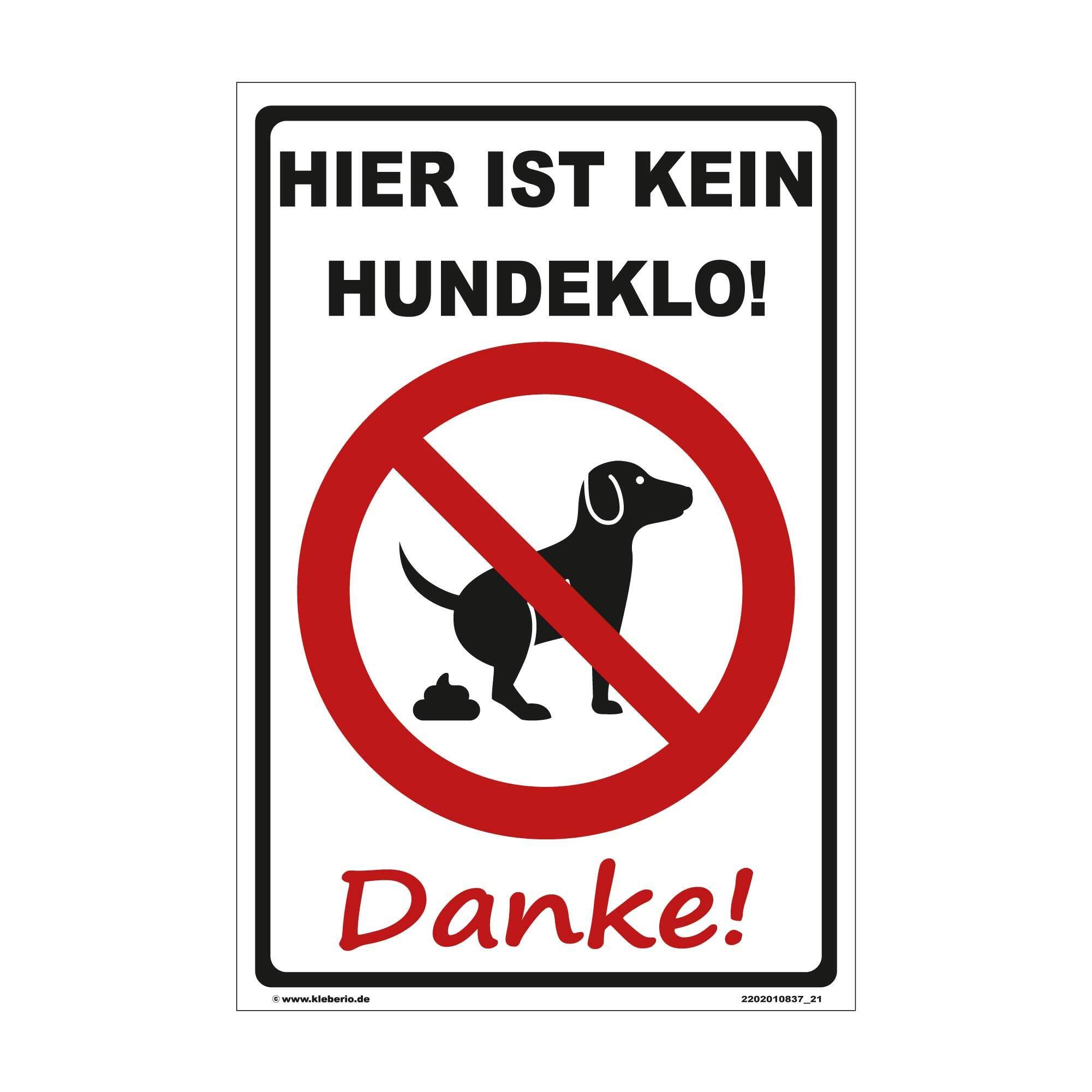 Kleberio® 30/45/60 cm – There is no Dog Poop. Thank You. – Stable Warning Sign Aluminium Composite Panel