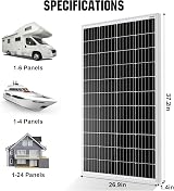DCHOUSE 12V Stainless Steel Solar Well Pump 3.2GPM 120W Panel Garden Farm view 5