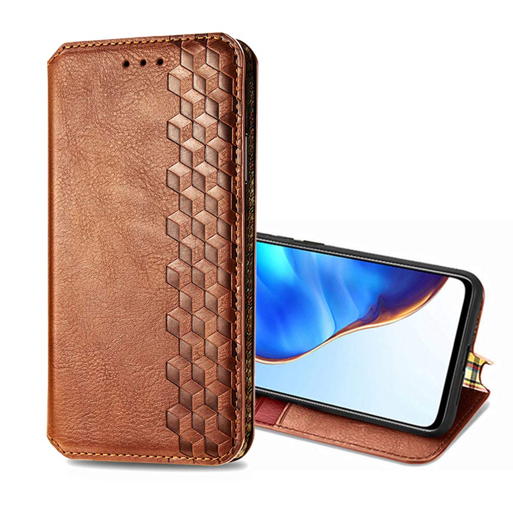 SHIEID Wallet Case Compatible with Asus Zenfone 10, Leather Folio Case with Kickstand Credit Card Holder Magnetic Closure Folding Flip Book Cover Case for Asus Zenfone 10-Brown
